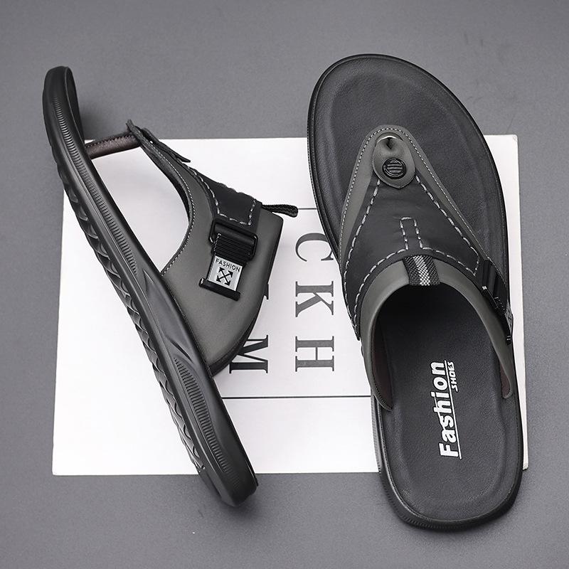 Beach shoes men's platform fashion non-slip 2025 new summer sandals men's trendy shoes dual-purpose outer wear 2025