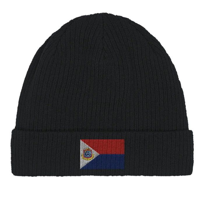 Bonnet Drapeau Saint-Martin En Noir