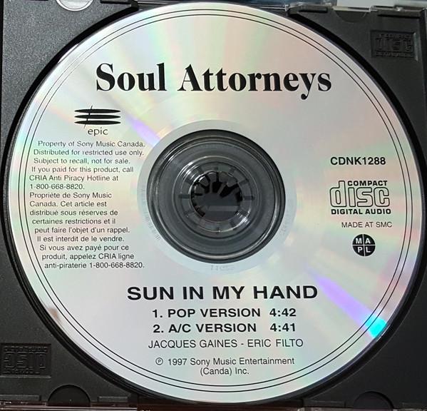 CD SOUL ATTORNEYS Солнце в моей руке CDNK1288 Epic 1997 Канада Рок Б/У