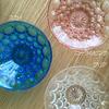 ADERIA Medium Bowl Coral Pink Maximum 15 X Height Suigetsu Dessert Bowl Set of 3 Made In Japan 4.5cm F-70384