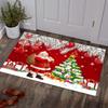 Weihnachtsteppich Bereichsteppiche Rutschfeste Eingangsfußmatte für Wohnzimmer Schlafzimmer Dekor Weiche Badezimmer Küchenbodenmatte Vorleger