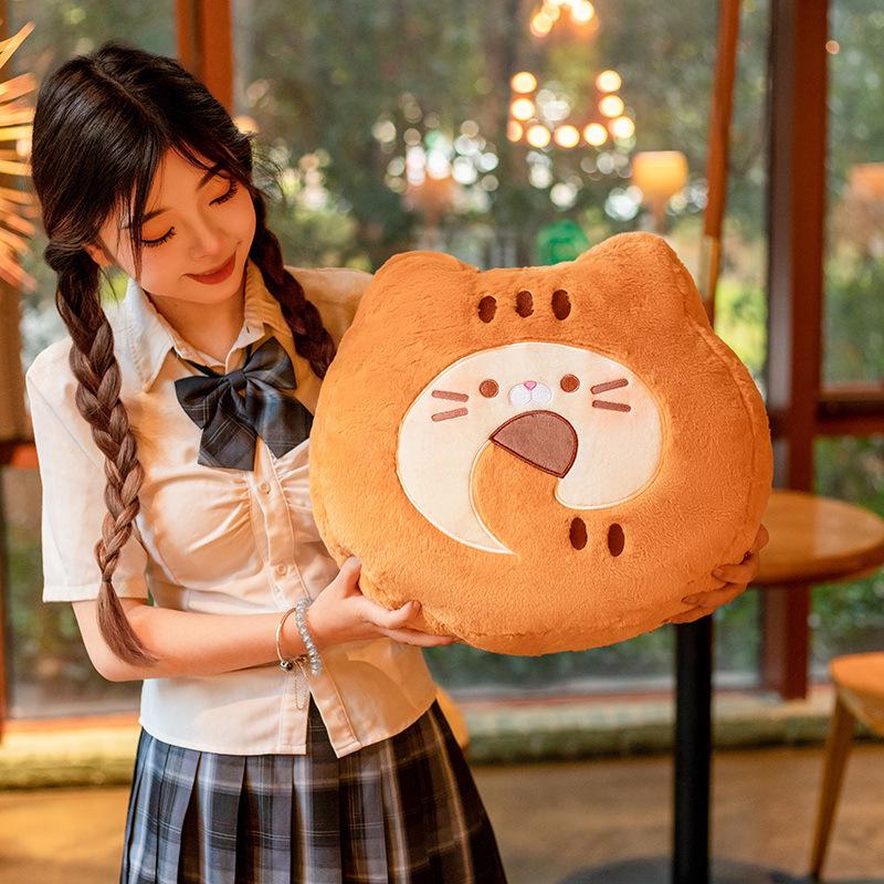 Calico Meow Cookie Plush Doll Pillow - Cute Cat Roll Plush Toy Gift