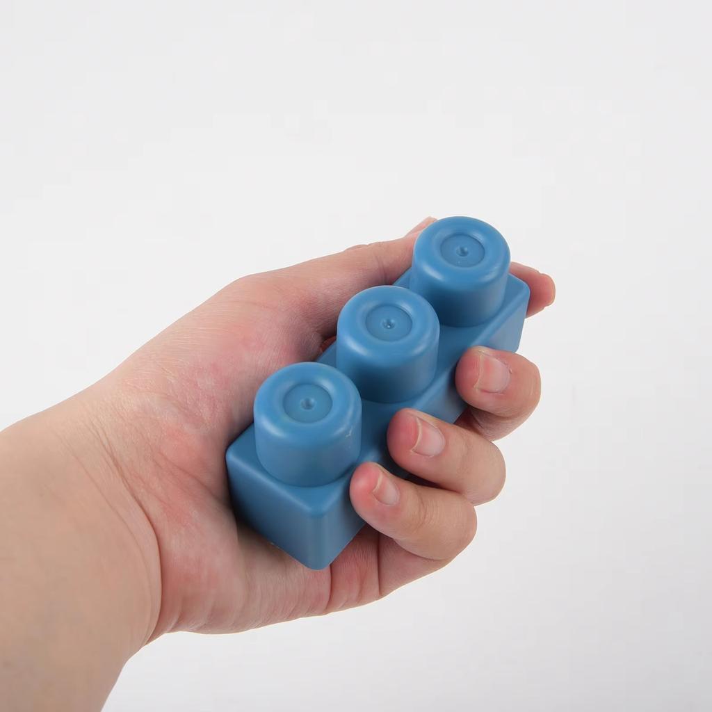New Upgraded Early Education Puzzle Assembly Toy, Chewable And Boiled Large Soft Rubber Building Block, DIY Large Size Toy, Than