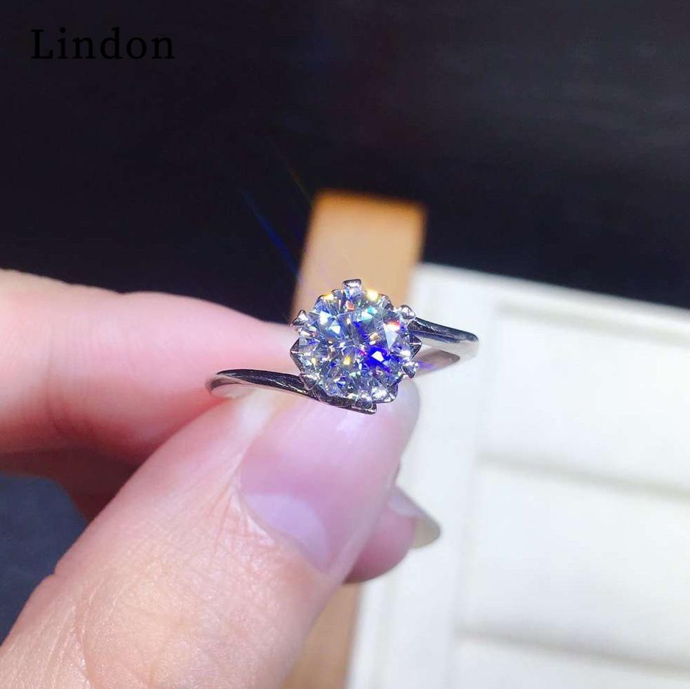 Lindon Classic Copper Alloy Zircon Ring Ladies Jewelry Wedding Promise Party Gift