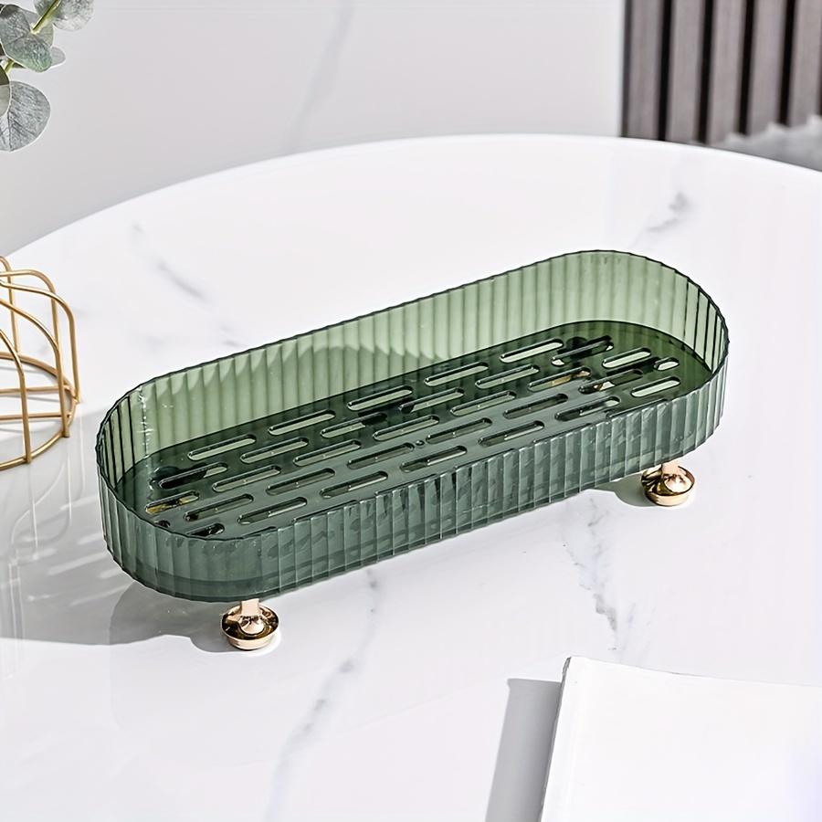 Badezimmer-Waschtischschale, Acryl-Make-up-Parfüm-Organizer für Kommode, Dekorativer Organizer-Arbeitsplatte für Hautpflege, Kosmetika