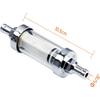 5/16 Inch 9747 Inline Fuel Filter With Clear View Glass And Chrome (2)