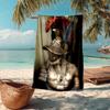 Gladiator Helmet Fashion Beach Towel: Ideal for Summer Adventures Soft, absorbent and quick drying suitable for swimming and bathing