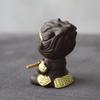 LUWU purple clay teapets cute monkey tea play chinese tea set decoration