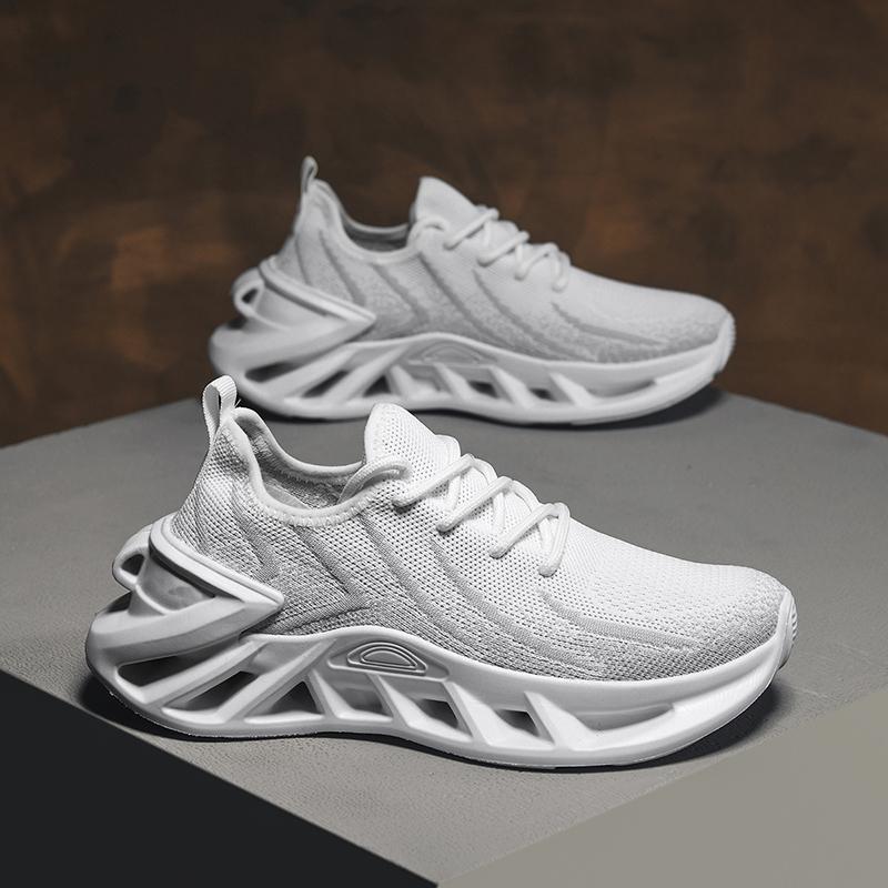 Red Running Sneakers Newest Breathable Comfort For Men Low Top Mens Sports Increase Shoes Mesh Jogging Casual Shoes Slip-on