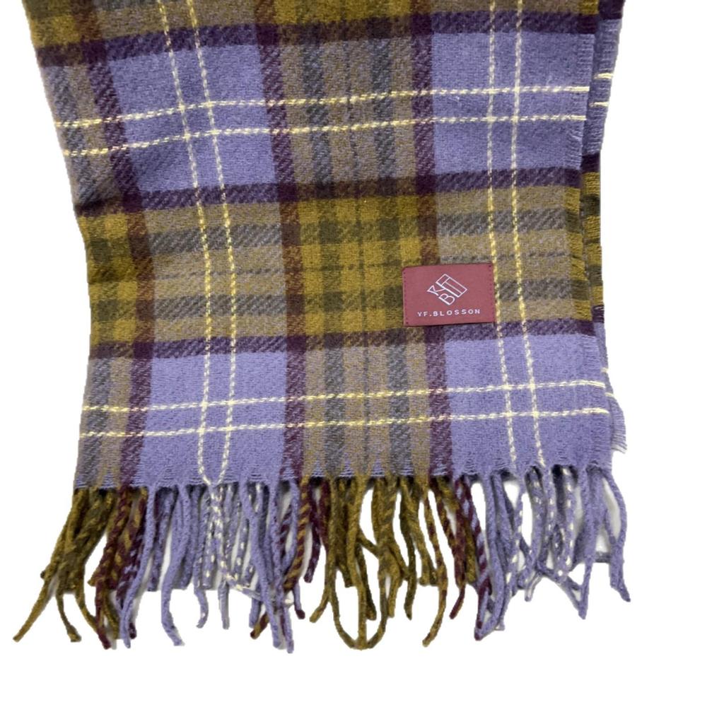 Vysoce kvalitní šátek s červenou kostkou z imitace kašmíru: Silný, teplý, módní a všestranný na podzim/zimu a svátky