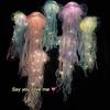 Jellyfish LED Lamp Soft Lighting Battery Operated Jellyfish Lantern LED Hanging Lamp Decoration Holiday Gift for Party