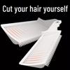 Plastic Pompadour Fade Barber Comb: Convenient Flat Top Clipper & Styling Tool for Home Haircuts
