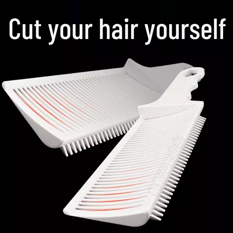 Plastic Pompadour Fade Barber Comb: Convenient Flat Top Clipper & Styling Tool for Home Haircuts