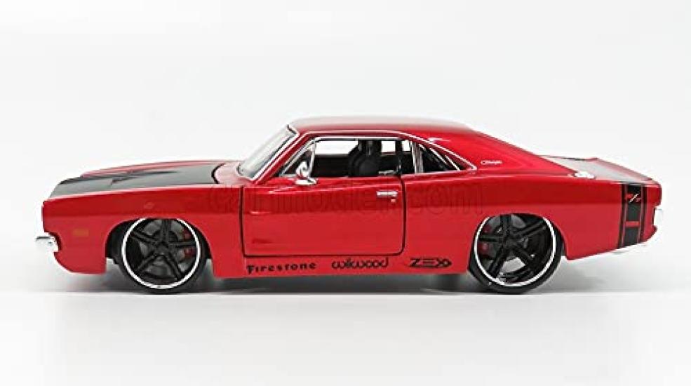 Mini Car American Car Dodge Charger MAISTO DODGE CHARTGER COUPE 1969 RED MET BLACK 32537R 1/24 R/T