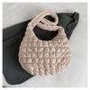 Korean versi Instagram girl pleated cloud bag 2026 new lightweight and versatile bubble large capacity commuting crossbody bag
