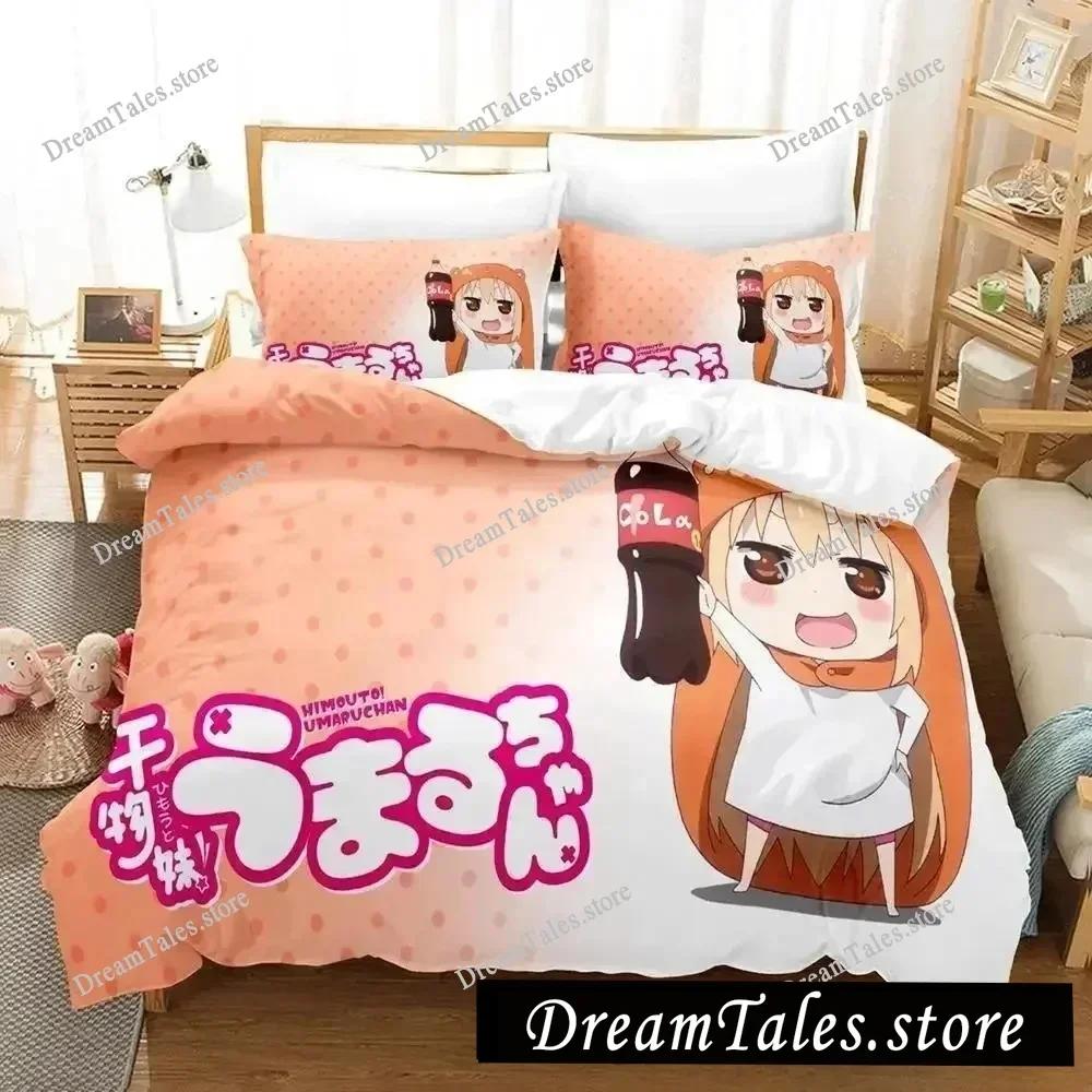3D Printed Anime Himouto! Umaru-chan Bedding Set Duvet Cover Bedroom Comforter Single Twin King _Size Quilt Cover Home Textiles9