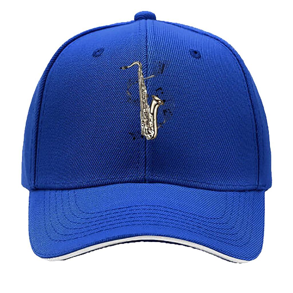 Saxophone Music InstruUnisext Themed Design Sandwich Baseball Cap