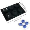 6-Cell Blueberry Mousse Cake Mold For Chocolate Pudding Food Grade French Fruit Mousse Mould Heat Resistant Home Baking Tool
