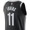 Nike Retro Brooklyn Nets Kyrie Irving No. 11 Fitted Basketball Jersey Men Tops Black AV2615-014