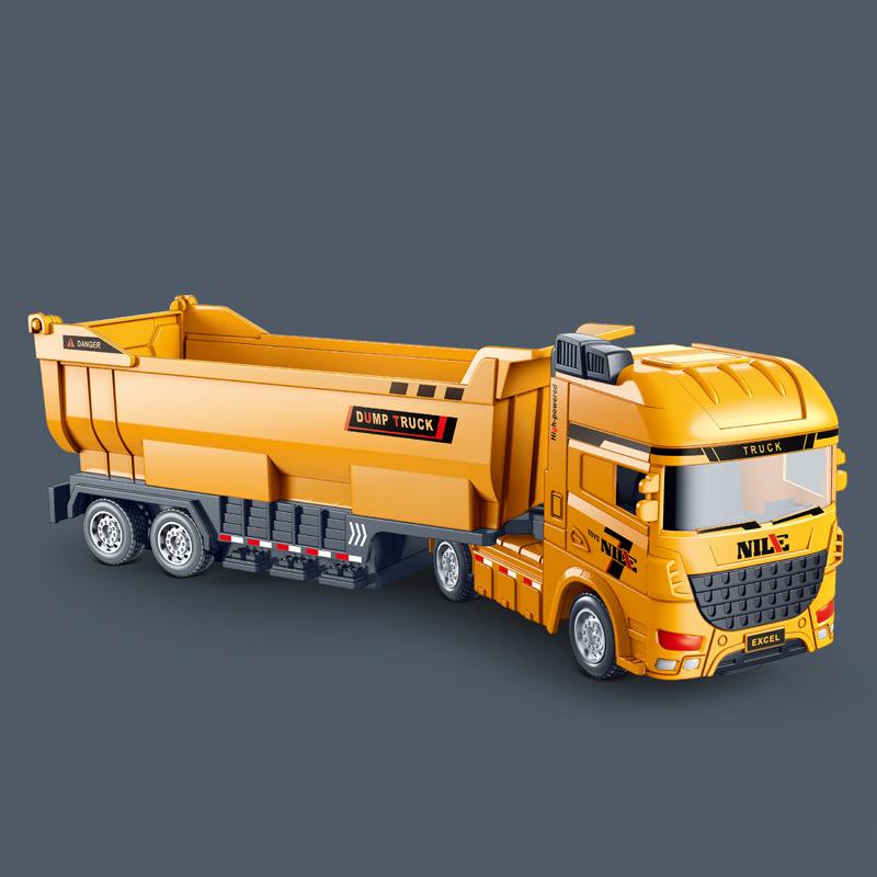 

Simulation Mixer Excavator Truck Mounted Soil Truck Toy Model Can Rotate InertiaLoad Truck