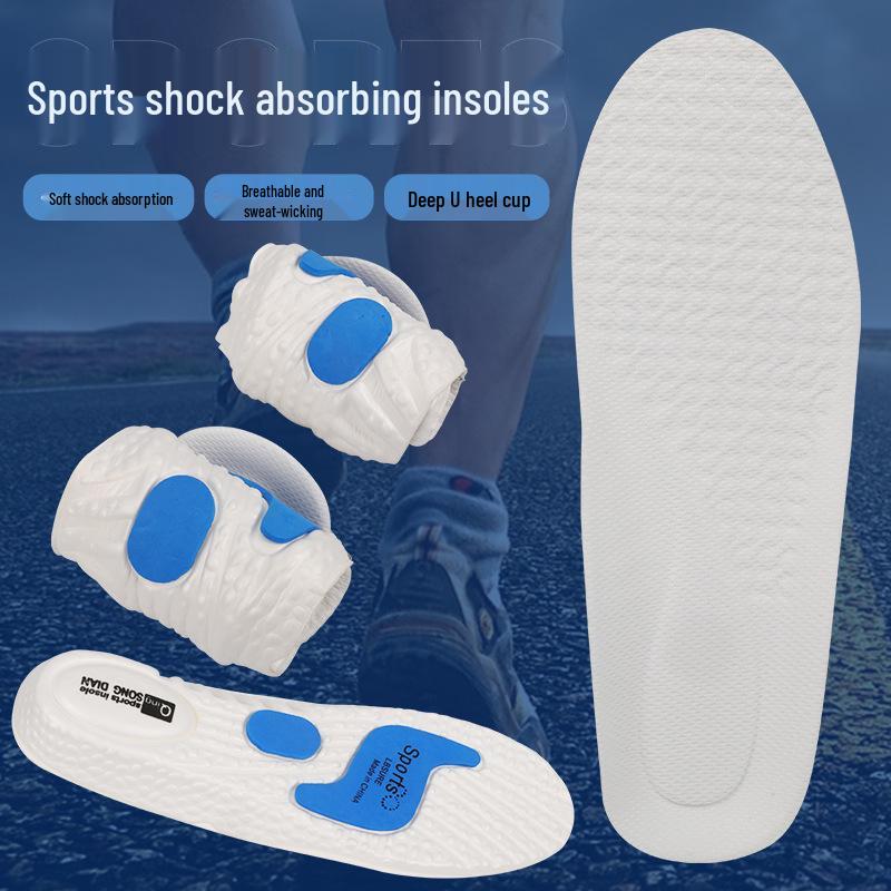 

High Elasticity Sports Insoles - Stand Comfortably Long, EVA Sweat-Absorbing, Deodorizing, Customizable Fit 43-44