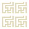 Adesivo Specchio Vita Moderna PVC Fai da Te Decalcomanie Murali Tridimensionali Decorazioni Sfondo Dorato