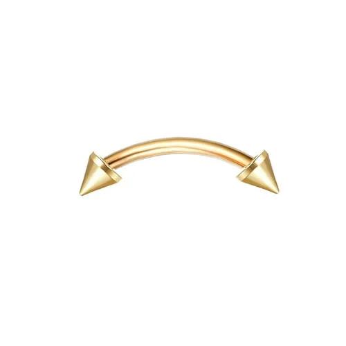 Bobisty Eyebrow Tragus Studs Stainless Steel Curved Barbell Dangle CZ Belly Lip Cartilage Daith Surface Piercing Jewelry