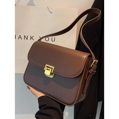 New High-end Trend Autumn Simple Retro Fashion Shoulder Women's Bag Texture Crossbody Versatile Small Square Bag