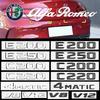 Car 3D ABS Trunk Letters Logo Badge Emblem Decals Sticker For Mercedes Benz AMG C Class C43 E63 4Matic V6 V8 C180 E200 W205 W213  P4