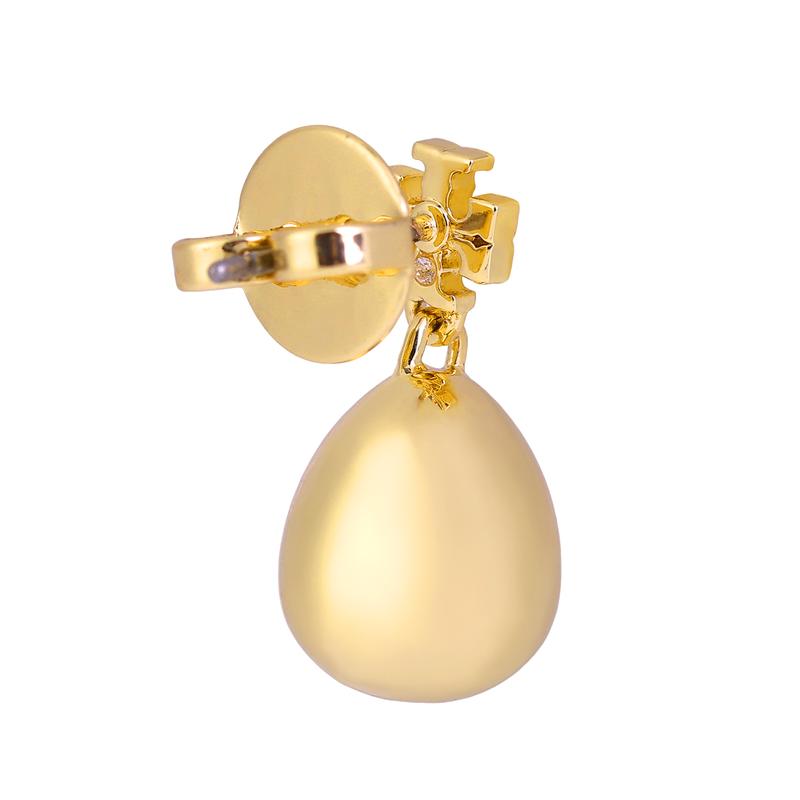 TORY BURCH Drop shape brass earrings women's gold 157215720-gold F