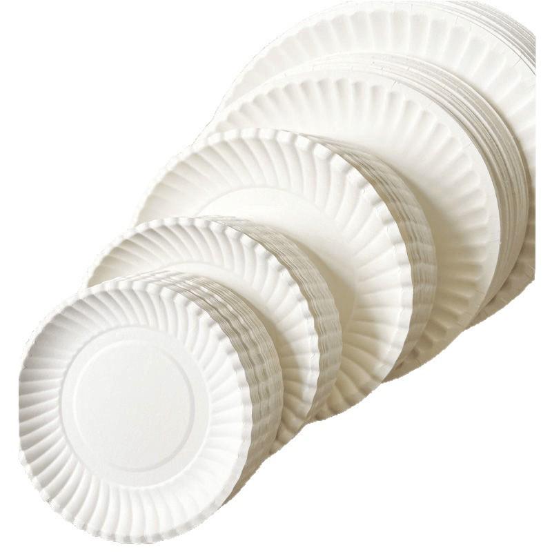 Disposable White Birthday Cake and Party Plates with Cutlery - Perfect for Snacks, Goodies, and Picnics