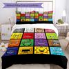 3pcs Sprunki Bedding Set Duvet Cover Closure Includes 1 Duvet Cover & 2 Pillowcases, Soft and Comfortable for All Seasons.