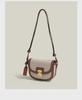 2025 Retro Contrast Color Woven Crossbody Saddle Bag - Versatile One-Shoulder Underarm Bag for Women