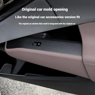 Per BMW X3 G45 2025 pelle del cambio pulsante alzacristalli pannello laterale piastra di protezione accessori interni auto modifica