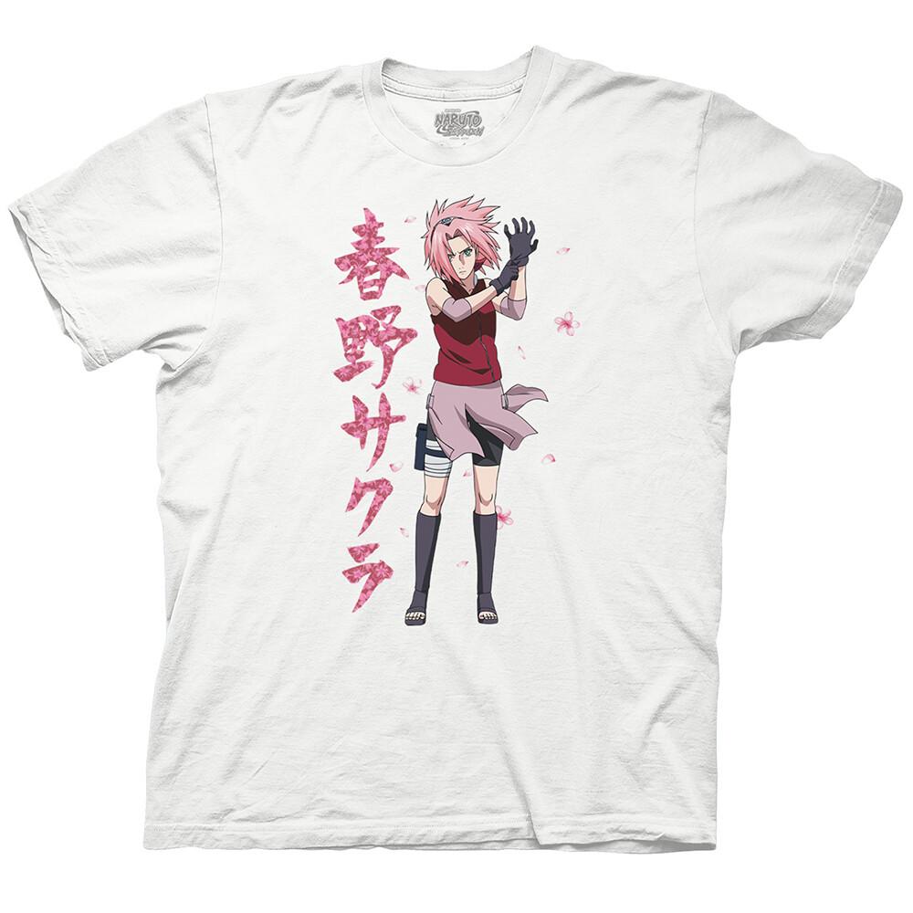 Naruto Shippuden Sakura Cherry Blossoms Anime Adult T-shirt S