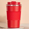 380ML Stainless Steel Insulated Coffee Cup Travel Cup Leakproof Lid Vacuum Thermal Double-Wall Seal Cup BPA-Free Safe
