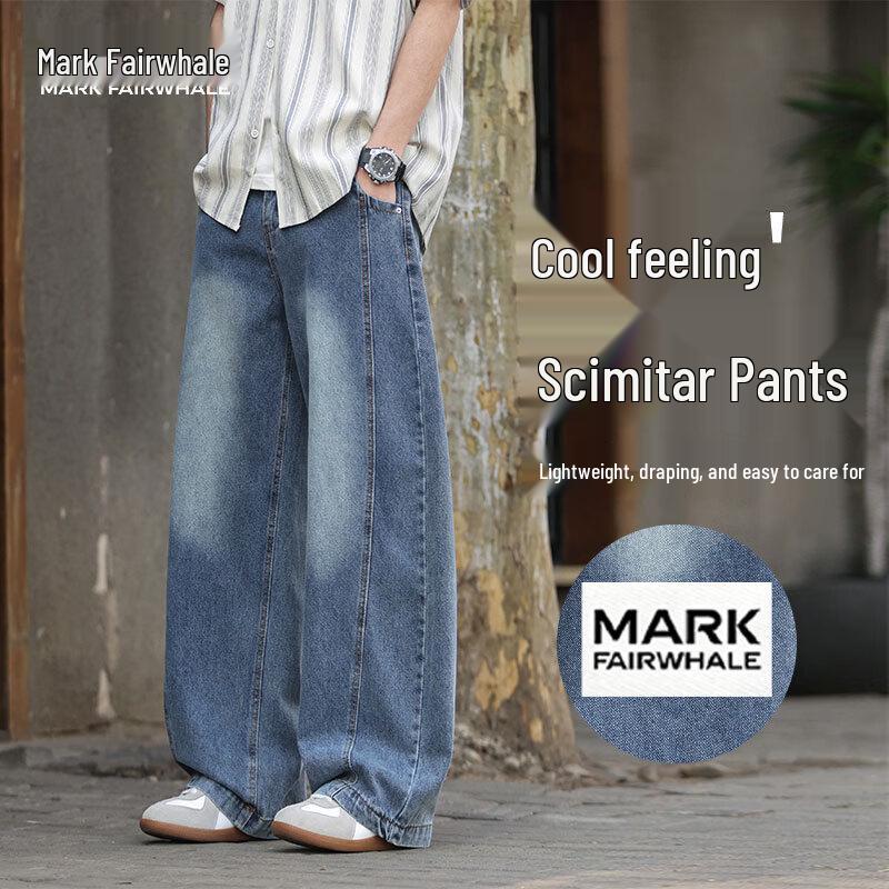 

MARK FAIRWHALE Men s Ice-Cool Straight-Leg Denim Jeans L