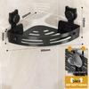 No-Drill Wall-Mounted Suction Cup Cat Storage Rack for Bathroom