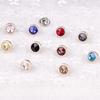 Koreanischer High-End-Kragen Mini-Anstecknadel Herren-Hemd Broschen Damen-Schnalle Kleiner Strass Damen-Brosche Kristall-Accessoires