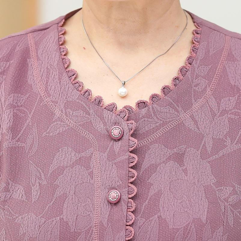 Completo Due Pezzi Estivo Donna Madre Camicia Manica Corta Abbigliamento Donna Estate Stile Occidentale
