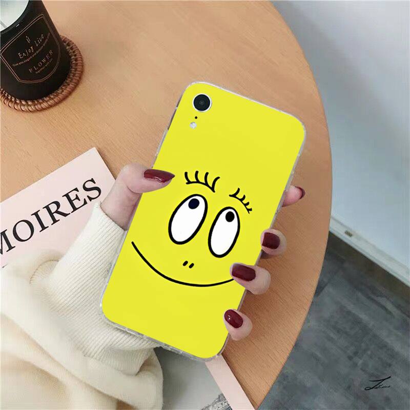 Yinuoda Cartoon Barbapapa Phone Case for iPhone 8 7 6 6S Plus X SE 2020 XR XS 14 11 12 13 Mini Pro Max Mobile Case