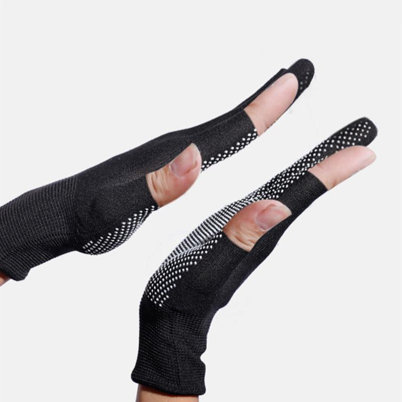 Glue-Dot Non-Slip Cycling Gloves For Men, Outdoor, Two-Finger Touch Screen Thin Gloves