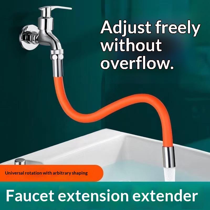 1Pc Adjusta Sink Drain Extension Tube With Connector, 360 Degree Rotatable Faucet Extender, Fits Bathroom Sinks For All Drainage Needs