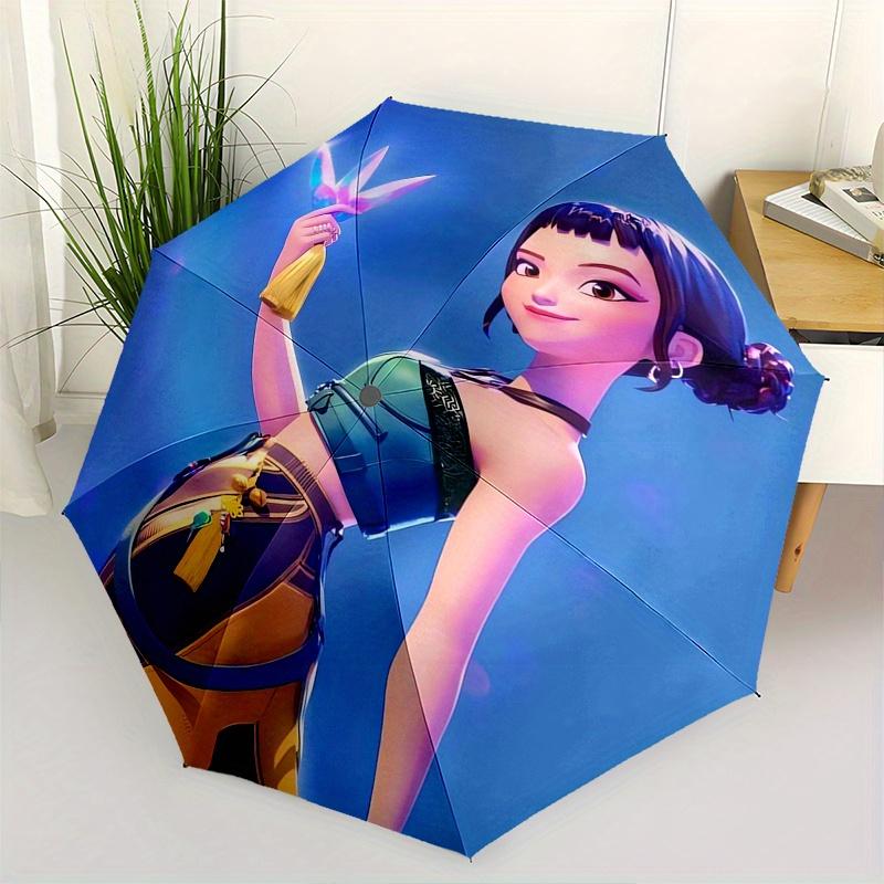 

KPop Demon X Automatic opening and closing folding umbrella with 8-rib frame and compact travel design, perfect for all occasions | Stylish