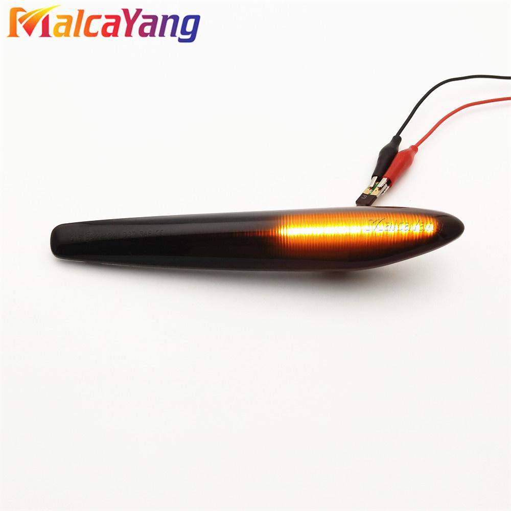2Pieces for Alfa Romeo Boera Spider 159 Sportwagon Typ 939 Side Marker Light Dynamic LED Turn Signal Flashing Indicator Blinker