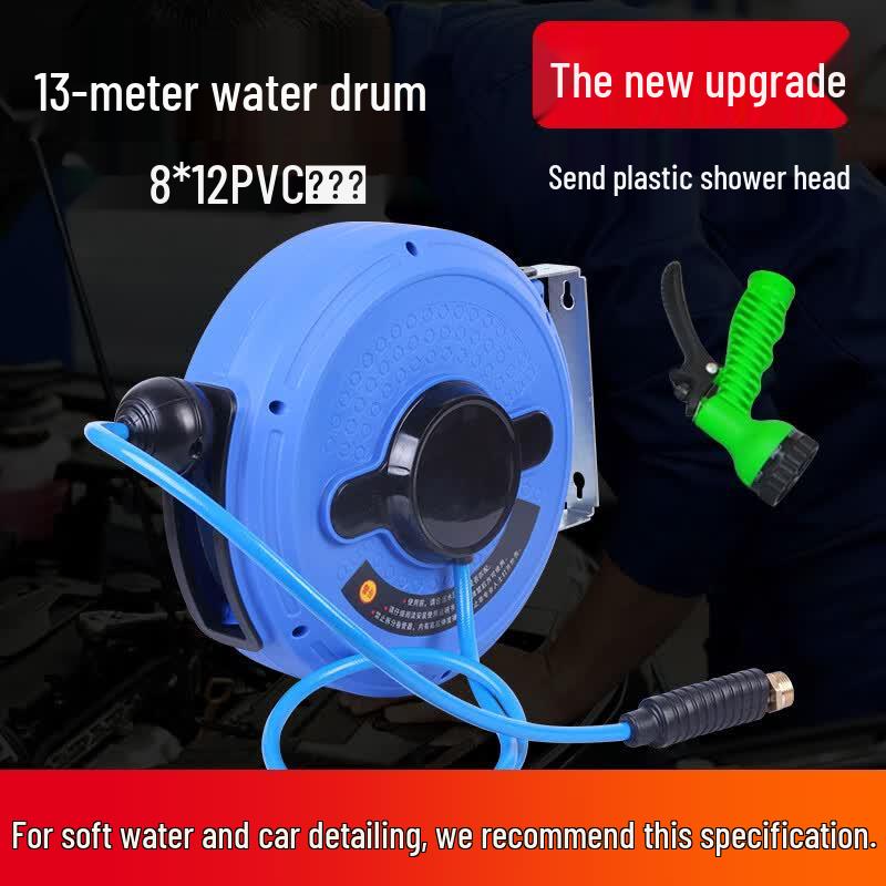 Automatic Retractable Car Wash Hose Reel with Foam Drum