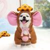 Hunde-Cosplay-Maus-Overall mit Kapuze und Kordelzug, Halloween-Hundepullover, Winter-Cosplay-Party, Pullover für kleine Hunde