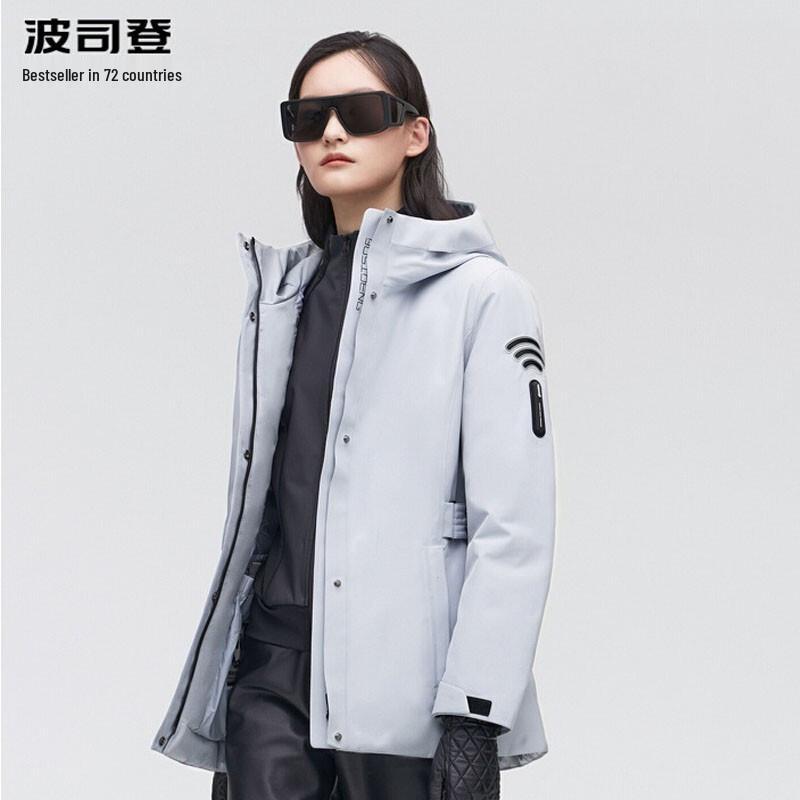 Bosideng Women's Lightweight Trench Coat Style Down Jacket B10132214