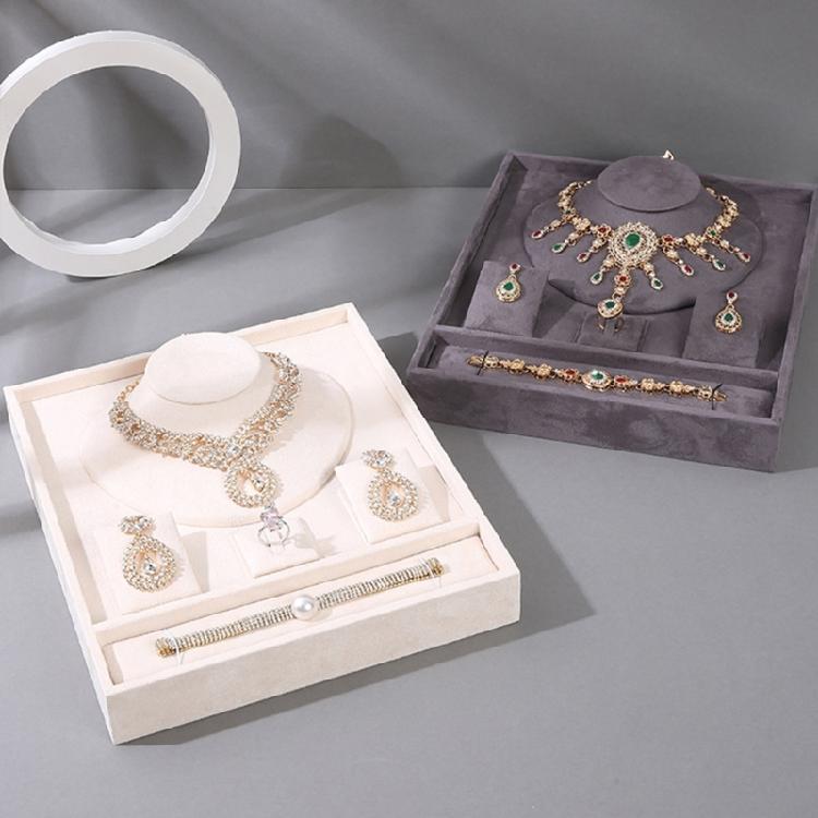 Velvets Jewelry Storage Tray for Drawer Organization Portable Rings Organizer Multifunctional Necklace Bracelets Case