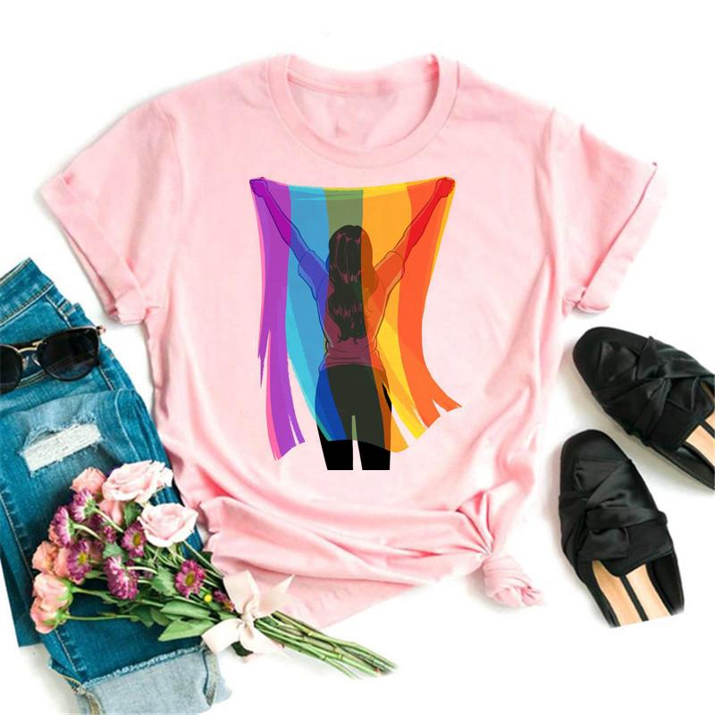 Léto Nová Móda Grafický Potisk Lgbt Trička Dámská Vtipná Trička Ležérní Top s Krátkým Rukávem Trička Dámské Unisex Oblečení